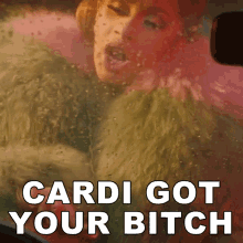 Cardi Got Your Bitch Cardi B GIF - Cardi Got Your Bitch Cardi B Bartier Cardi Song GIFs