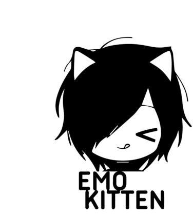 Emokitten Little Emo Kitten Sticker - Emokitten Little Emo Kitten Emo Stickers