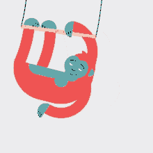 Swinging Monkey Chilling GIF