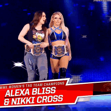 alexa bliss nikki cross entrance wwe womens tag team champions