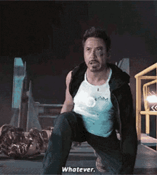 Whatever Tony Stark GIF - Whatever Tony Stark Iron Man GIFs