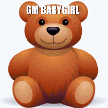 teddy bear teddy bear good morning babygirl