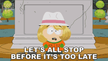 Lets All Stop Before Its Too Late Kyle Broflovski GIF - Lets All Stop Before Its Too Late Kyle Broflovski South Park GIFs