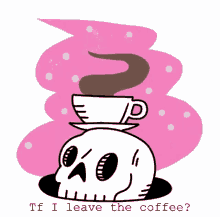 Skull Coffee GIF - Skull Coffee GIFs