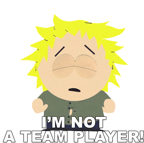 Im Not A Team Player Tweek Tweak Sticker - Im Not A Team Player Tweek Tweak South Park Stickers