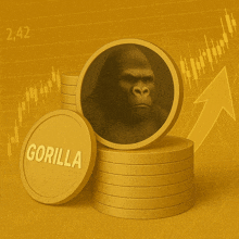 a gold coin that says gorilla on it
