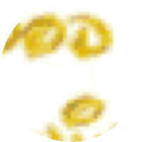 a blurred image of a yellow circle with the letter l in the middle