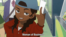 Woman Of Business Flip GIF - Woman Of Business Flip Azuri Hardy-jones GIFs