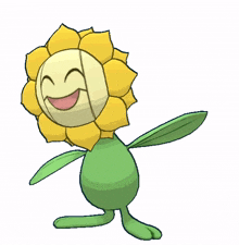sunflora sunflower pokemon joyful jolly