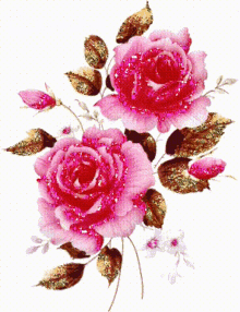 गुलाब फूल GIF - गुलाब फूल चमचमाहट GIFs