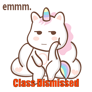 Uni Unicorn Sticker - Uni Unicorn Dismissed Stickers