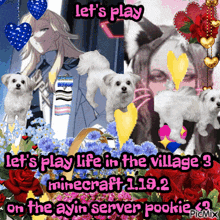 let 's play life in the village 3 minecraft 1.1.9.2 on the ayin server pookie