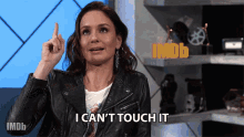 I Cant Touch It And I Just Cant Touch It Sarah Wayne Callies GIF - I Cant Touch It And I Just Cant Touch It Sarah Wayne Callies The Imdb Show GIFs