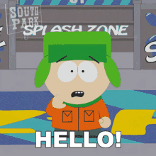 Hello Kyle Broflovski GIF - Hello Kyle Broflovski South Park GIFs