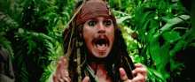 Aahhmmff GIF - Johnny Depp Scream Pirates GIFs