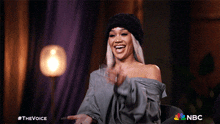 Laughing Saweetie GIF - Laughing Saweetie The Voice GIFs