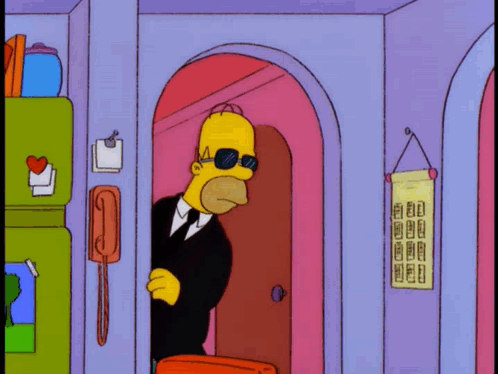Homer Simpson Bodyguard GIFs | Tenor