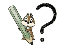 question mark meaning pencil chipmunk what