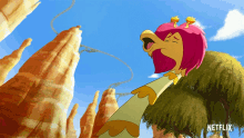 a picture of a cartoon character with a netflix logo in the corner