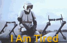 The Mandalorian Stormtrooper GIF - The Mandalorian Stormtrooper I Am Tired GIFs