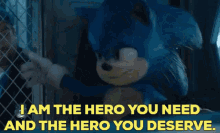 Sonic The Hedgehog I Am The Hero You Need GIF - Sonic The Hedgehog I Am The Hero You Need And The Hero You Deserve GIFs