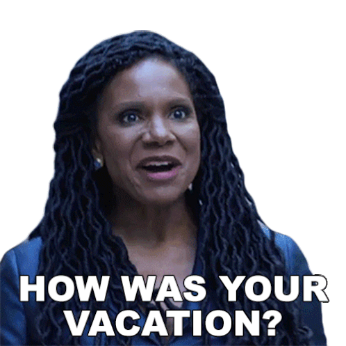 How Was Your Vacation Liz Reddick Sticker - How Was Your Vacation Liz Reddick The Good Fight Stickers