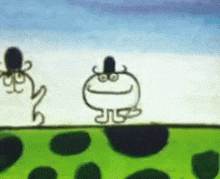 a drawing of a sheep with a hat and glasses