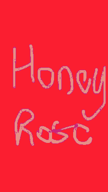 honey rose name text animated text