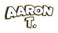 a logo that says aaron t. with a star in the middle