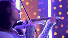 Playing Violin Taylor Davis GIF - Playing Violin Taylor Davis Into The Unknown GIFs