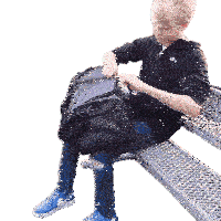 Opening The Bag Carson Lueders Sticker - Opening The Bag Carson Lueders Whats In Here Stickers
