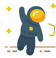 Universe Astronaut Sticker