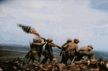 Iwo Jima Flag Raising GIF - Iwo Jima Flag Raising Usa GIFs