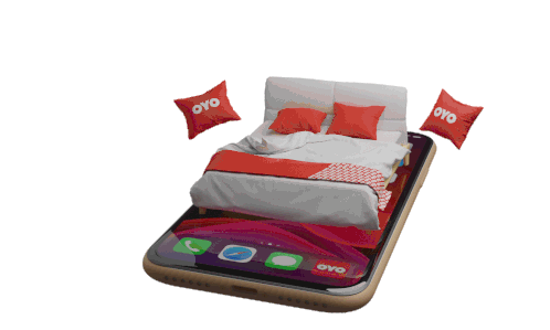 Oyo Bed Sticker - Oyo Bed Iphone In Bed Stickers