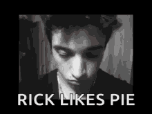 Sly Smile Pie GIF - Sly Smile Pie Rick Likes Pie GIFs