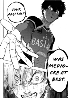 a black and white drawing of a bastard munchen player