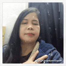 a picture of a woman with the hashtag #mykingdomsam #