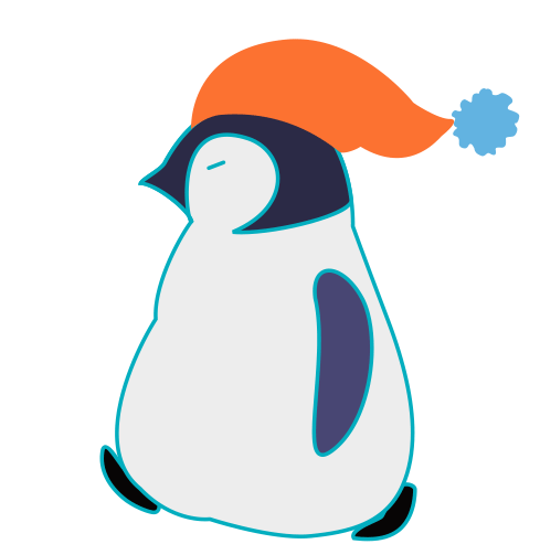 Penguin Sleep Sticker