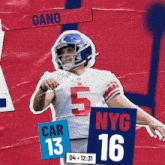 New York Giants (16) Vs. Carolina Panthers (13) Fourth Quarter GIF - Nfl National Football League Football League GIFs