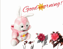 Good Morning Bunny GIF - Good Morning Bunny Flowers GIFs