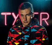 Tyler Joseph Neon GIF