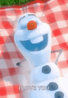 Relaxed Olaf GIF