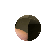 a pixelated image of a person 's face with a smiley face on it .
