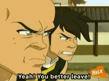 Avatar The Last Airbender You Better Leave GIF - Avatar The Last Airbender You Better Leave Punk GIFs