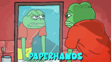Pepe Paperhands Paperhands GIF - Pepe Paperhands Paperhands Nft Paperhands GIFs