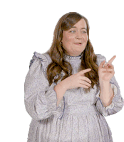 Aidy Bryant Pointing Out Sticker - Aidy Bryant Pointing Out Thats Her Stickers