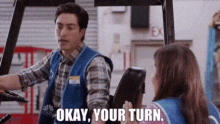 Superstore Jonah Simms GIF - Superstore Jonah Simms Okay Your Turn GIFs