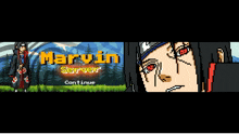 a banner for a game called mary in server continue