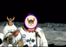 Floki Inu Moon GIF - Floki Inu Moon Astronaut GIFs
