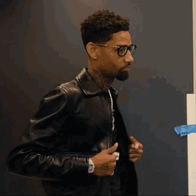 Fixing Leather Jacket Pnb Rock GIF - Fixing Leather Jacket Pnb Rock Sad  Face - Discover & Share GIFs